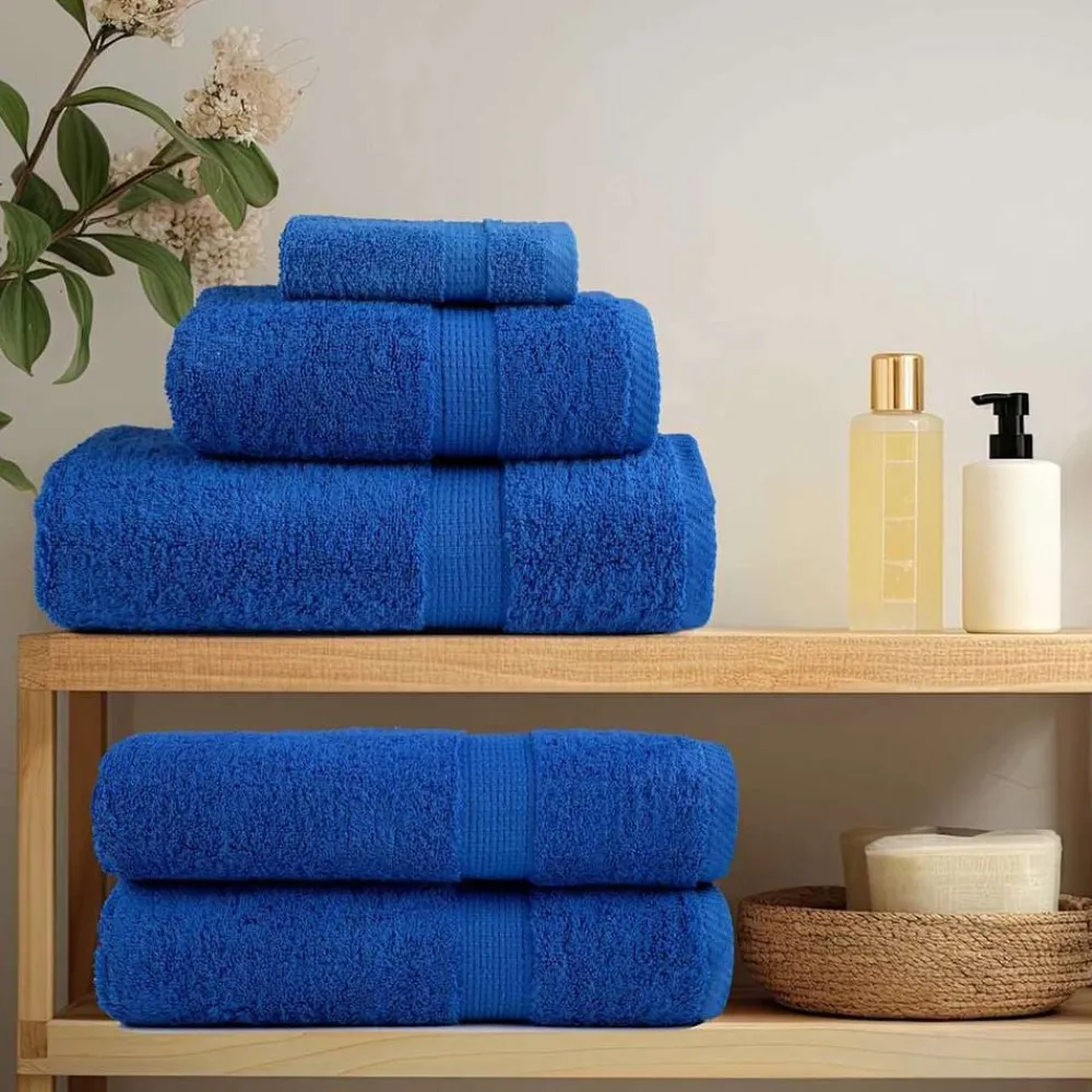 Linnengoed*vidaXL Gastendoek SOLUND 2 pcs 15 x 21 cm 550 gsm Blauw