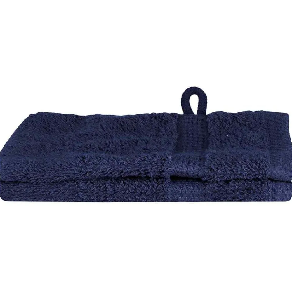 Linnengoed*vidaXL Gastendoek SOLUND 2 pcs 15 x 21 cm 550 gsm Marineblauw
