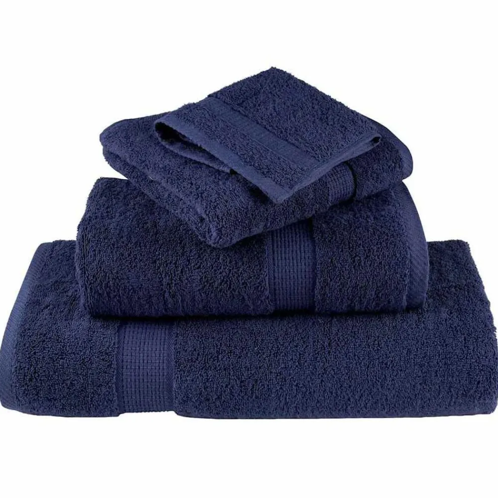 Linnengoed*vidaXL Gastendoek SOLUND 2 pcs 15 x 21 cm 550 gsm Marineblauw