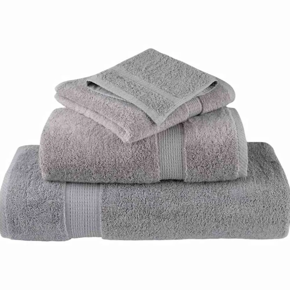 Linnengoed*vidaXL Gastendoek SOLUND 2 pcs 15 x 21 cm 550 gsm Grijs