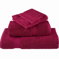 Linnengoed*vidaXL Gastendoek SOLUND 4 pcs 15 x 21 cm 550 gsm Bordeauxrood