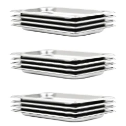 Gastronormbakken 12 st GN 1/3 20 mm roestvrij staal>vidaXL Discount