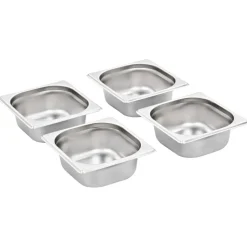 Keuken & Eetkamer*vidaXL Gastronormbakken 12 st GN 1/6 65 mm roestvrij staal