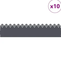 Gazonranden 10 pcs 103 x 0,05 x 22 cm Staal><noscript><img width=