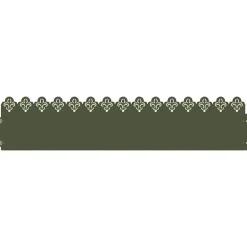 Tuinafscheidingen*vidaXL Gazonranden 10 pcs Olijf Groen 103 x 0,05 x 22 cm Staal Olijfgroen