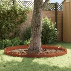 Tuinafscheidingen*vidaXL Gazonranden 10 pcs Roestig 103 x 0,05 x 22 cm Cortenstaal