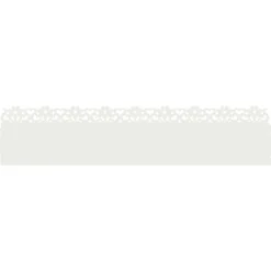 Tuinafscheidingen*vidaXL Gazonranden 10 pcs 103 x 0,05 x 22 cm Staal Wit