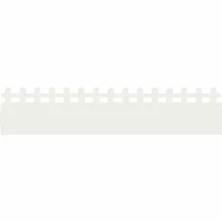 Tuinafscheidingen*vidaXL Gazonranden 10 pcs 103 x 0,05 x 22 cm Staal Wit