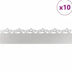 Gazonranden 10 pcs Zilver 103 x 0,05 x 22 cm><noscript><img width=