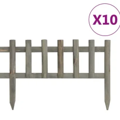 Gazonranden 10 st 4,4 m vurenhout>vidaXL Outlet