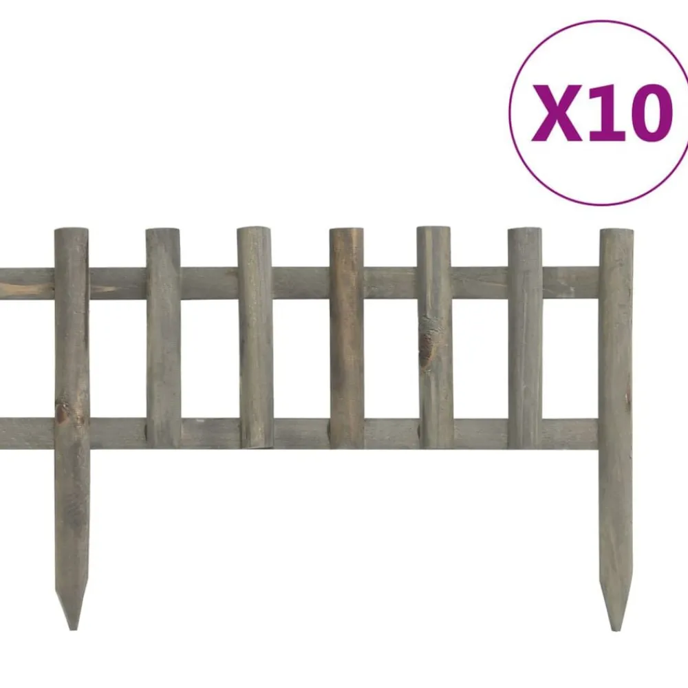 Gazonranden 10 st 4,4 m vurenhout>vidaXL Outlet