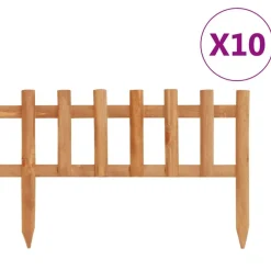 Gazonranden 10 st 4,4 m vurenhout>vidaXL Online