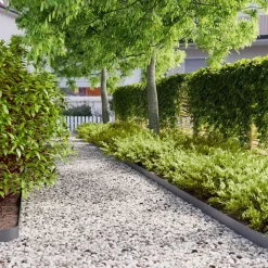 Tuinafscheidingen*vidaXL Gazonranden 10 st 10x103 cm koudgewalst staal Antraciet
