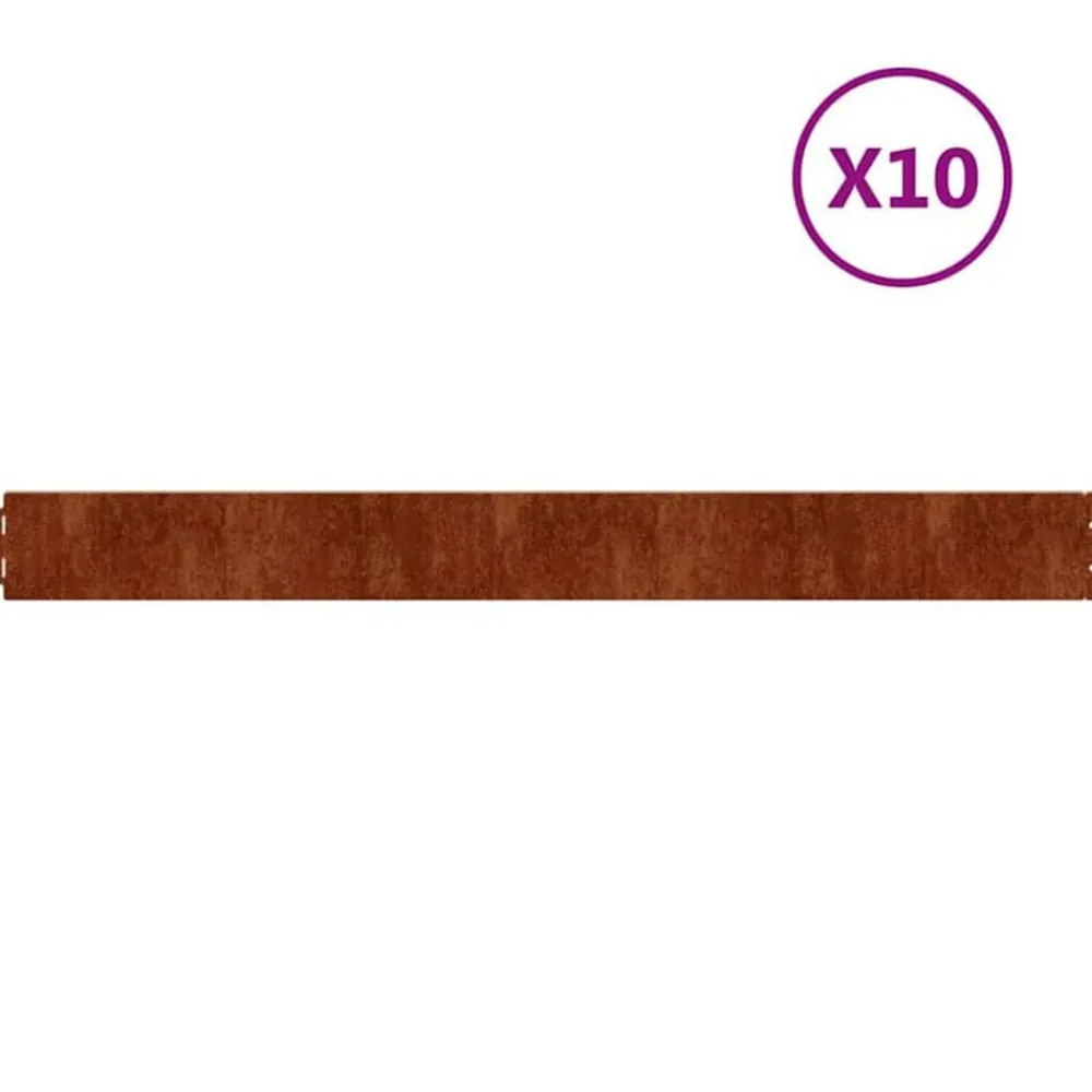 Gazonranden 10 stuks 10x103 cm flexibel>vidaXL Discount