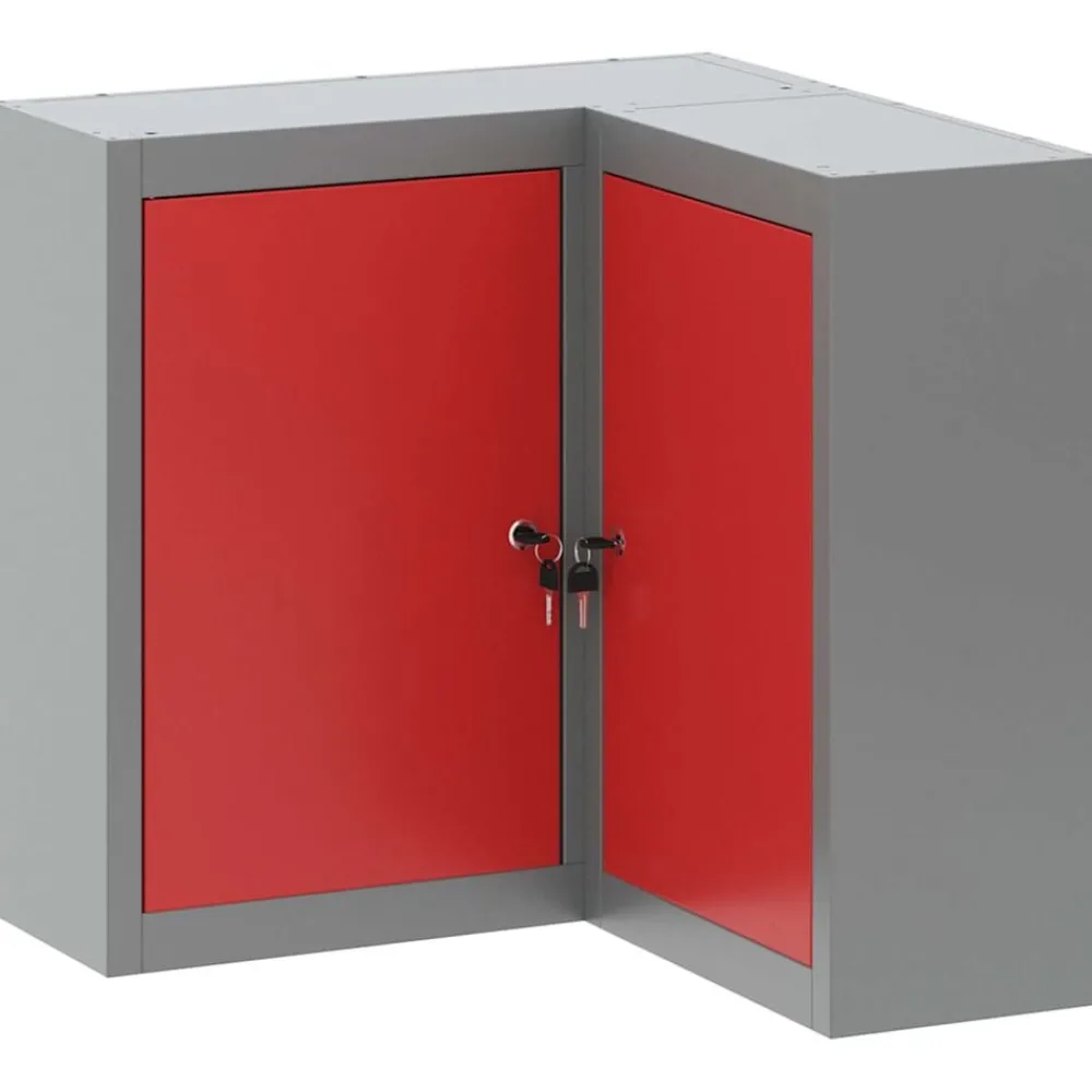 Gereedschapskast met plank en Grijs 55 x 55 x 55 cm>vidaXL Hot
