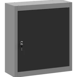Bouwbeslag*vidaXL Gereedschapskast met plank en Grijs 50 x 20 x 55 cm Zwart