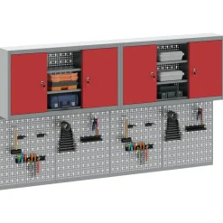 Gereedschapskast set met plank 6 pcs Gepoedercoat staal><noscript><img width=