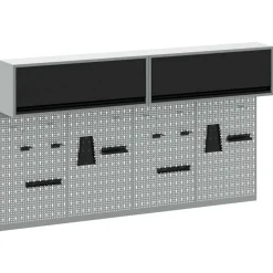 Gereedschapskast set met plank 6 pcs Gepoedercoat staal>vidaXL Sale