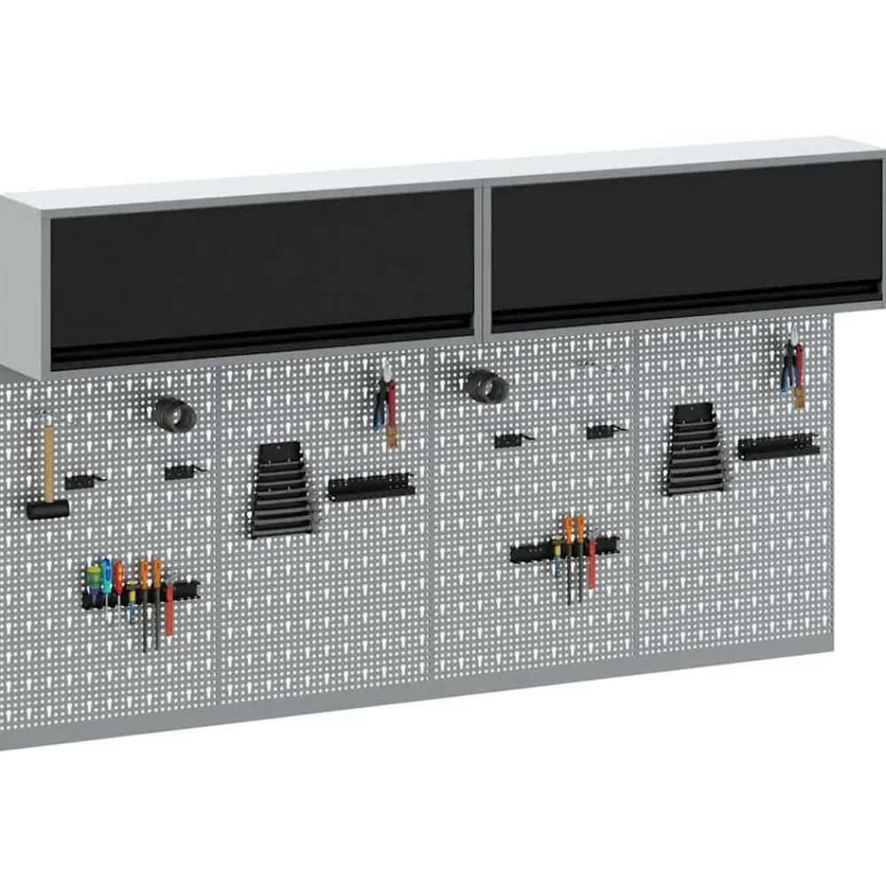 Gereedschapskast set met plank 6 pcs Gepoedercoat staal>vidaXL Sale