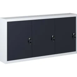 Gereedschapskast voor aan de wand metaal grijs en zwart>vidaXL Clearance