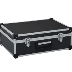 Gereedschapskoffer 46x33x16 cm aluminium zwart>vidaXL Clearance