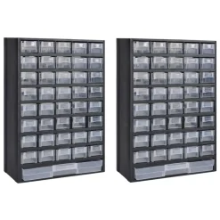 Gereedschapsorganizer met 41 lades kunststof 2 st>vidaXL New