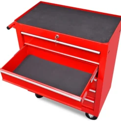 Gereedschap*vidaXL Gereedschapswagen 5 lades Rood