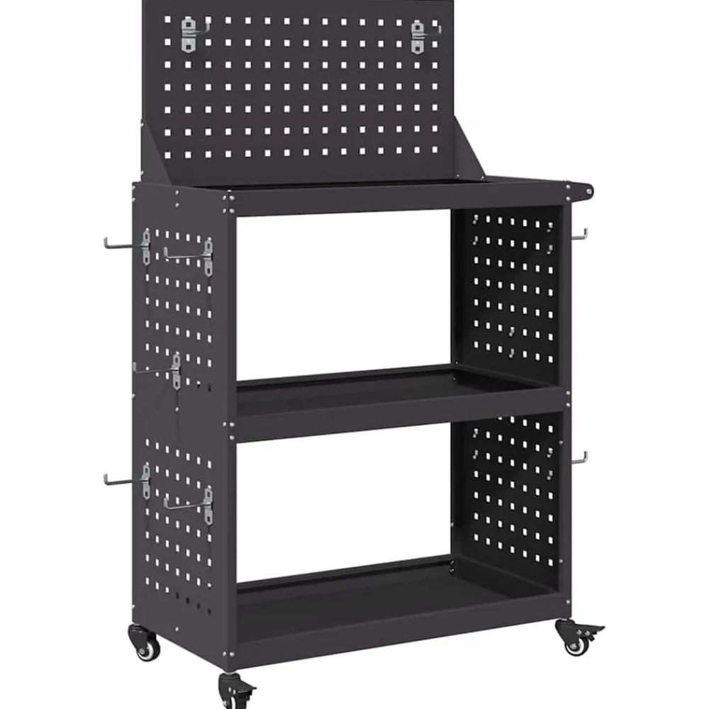 Gereedschapswagen 65 x 35 x 111 cm Koudgewalst staal>vidaXL
