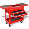 Gereedschap*vidaXL Gereedschapswagen Rood 70.5 x 37 x 71 cm Staal