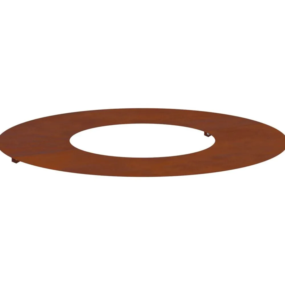 Tuin & Gazon*vidaXL geschikt voor platte boomring Bruin Ø30 / 60 cm Cortenstaal