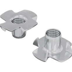 Gestanste T-moer 2 pcs Zilver M6 mm Staal>vidaXL Online