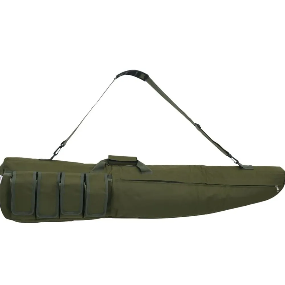 Volwassenen*vidaXL Geweertas met schouderband 120 cm oxford stof Groen