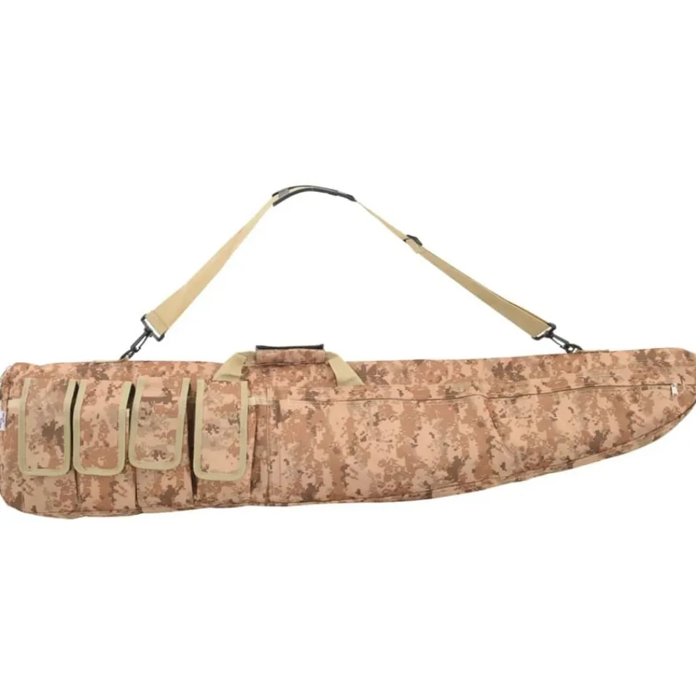 Volwassenen*vidaXL Geweertas met schouderband 120 cm oxford stof Bruin