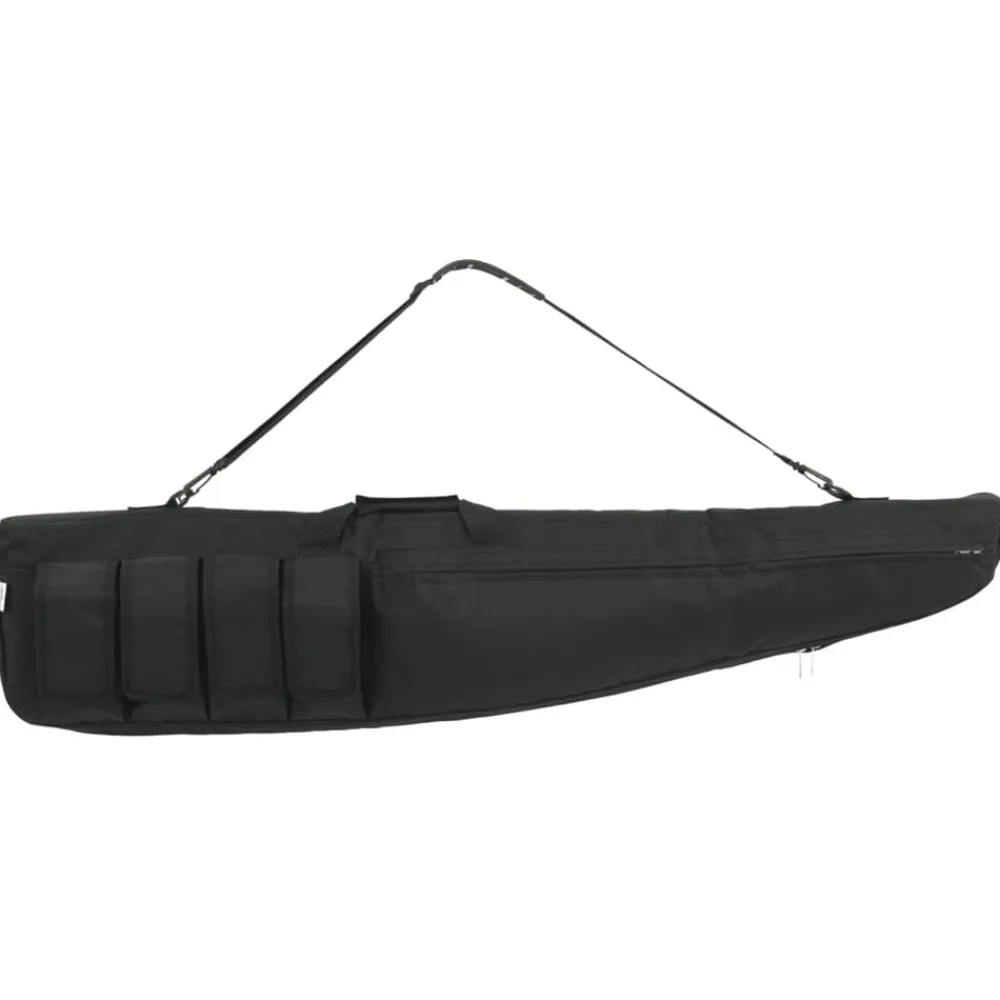 Volwassenen*vidaXL Geweertas met schouderband 120 cm oxford stof Zwart
