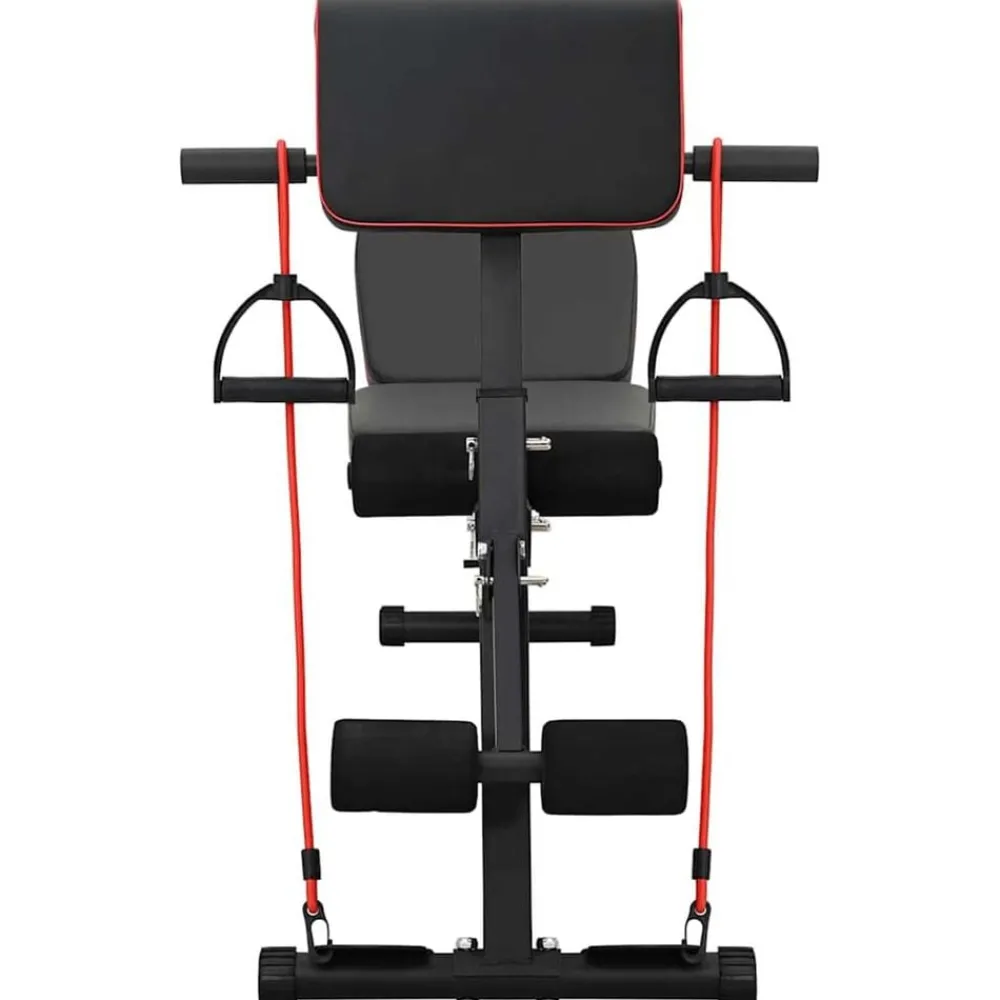 Fitness*vidaXL Gewichtbank Zwart 131 x 41 x 100 cm Gepoedercoat staal