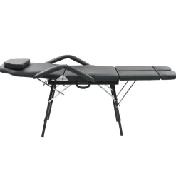 Gezichtsbehandelstoel draagbaar 185x78x76 cm kunstleer>vidaXL Discount