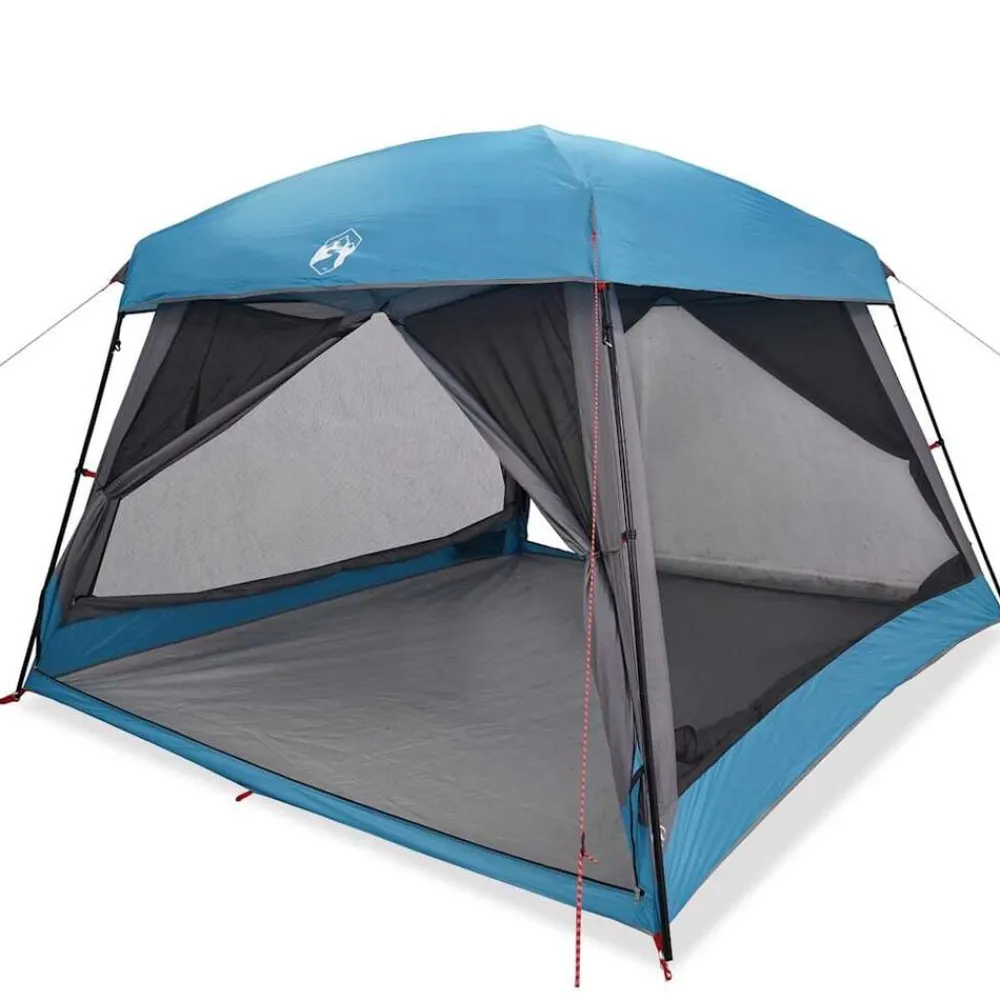Buitensport*vidaXL Gezinstent 6-persoons waterdicht Blauw