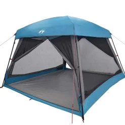 Buitensport*vidaXL Gezinstent 6-persoons waterdicht Blauw