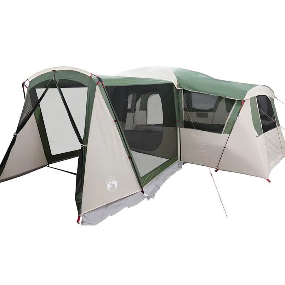 Buitensport*vidaXL Gezinstent voor 20 personen en Wit 745 x 700 x 217 cm Groen