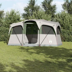 Gezinstent Wit en 435 x 255 x 216 cm Polyester en staal>vidaXL Best
