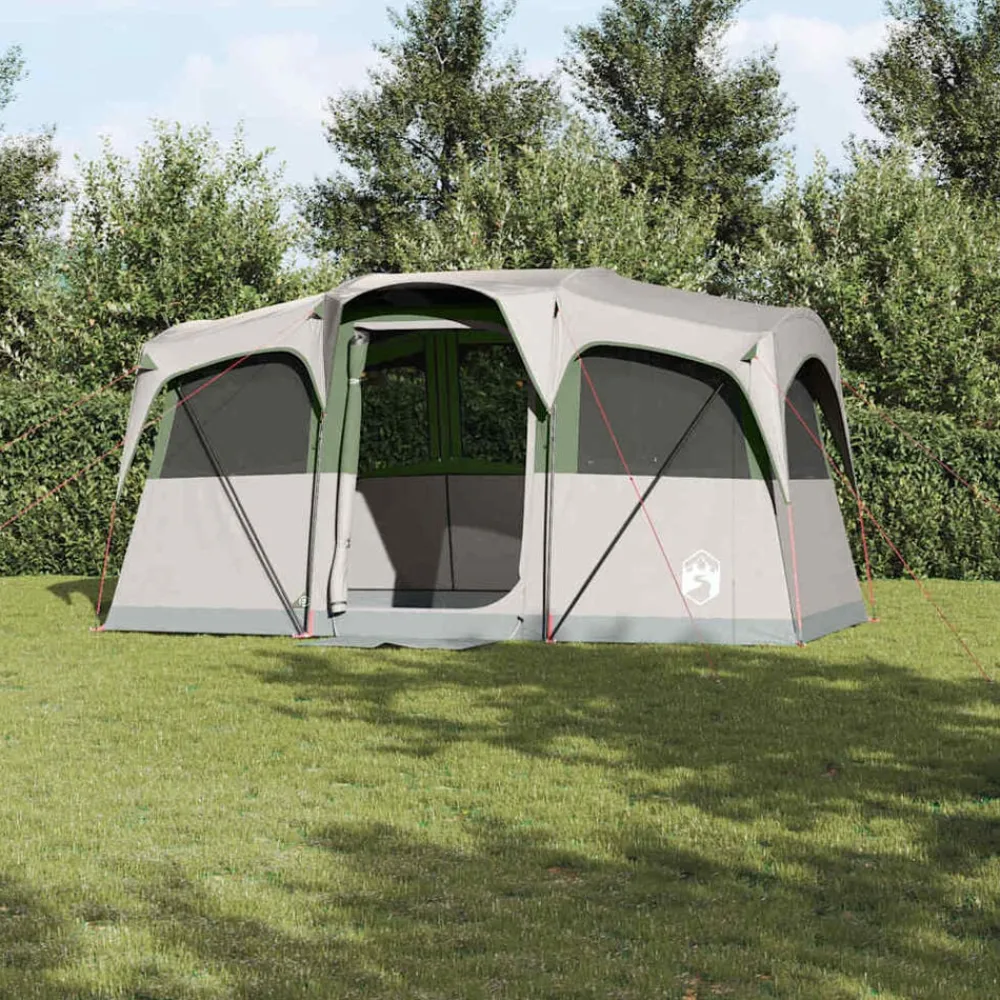 Gezinstent Wit en 435 x 255 x 216 cm Polyester en staal>vidaXL Best