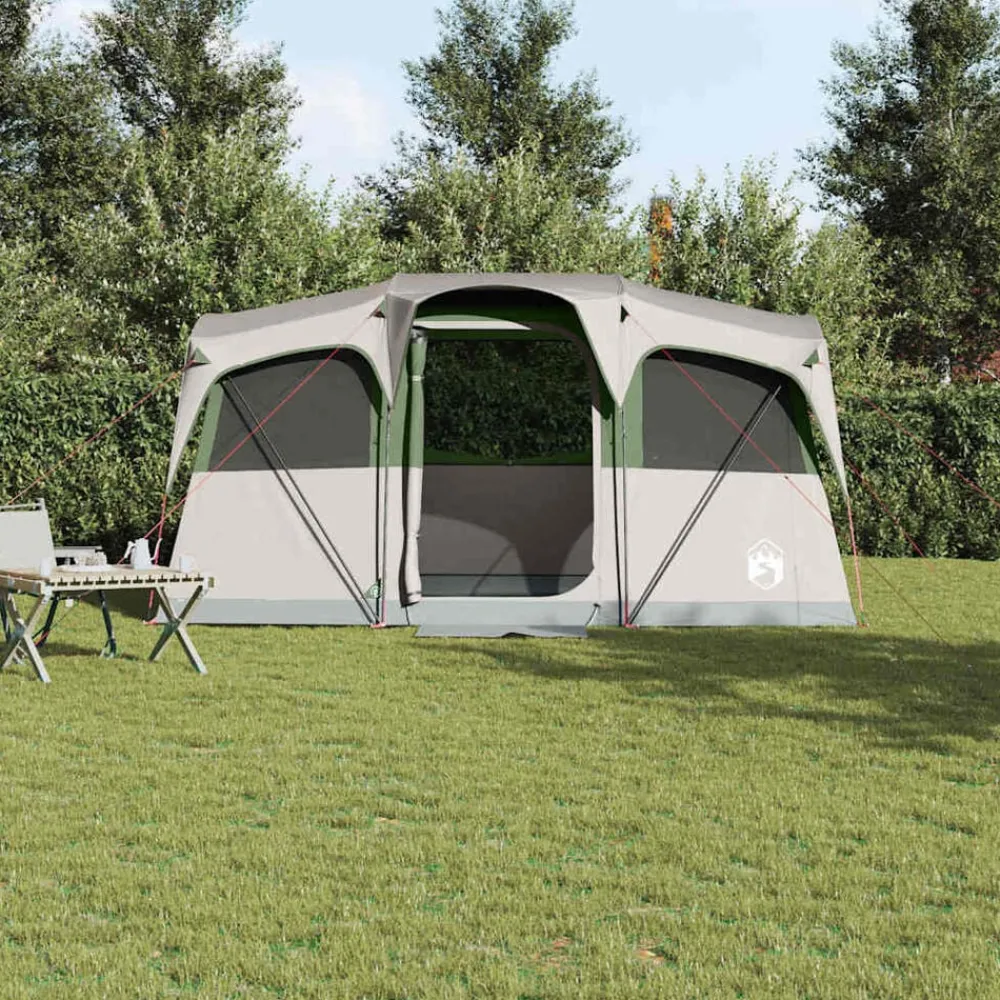 Gezinstent Wit en 435 x 255 x 216 cm Polyester en staal>vidaXL Best