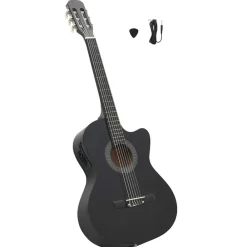 Gitaar cutaway met equalizer 6 snaren western klassiek>vidaXL Outlet