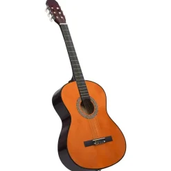 Kunst & Entertainment*vidaXL Gitaar klassiek beginner met tas 4/4 39" Donkerbruin
