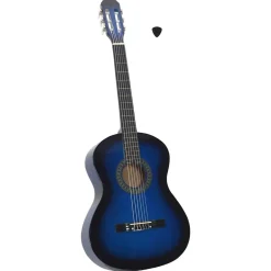 Kunst & Entertainment*vidaXL Gitaar klassiek beginner 4/4 39" lindenhout Blauw