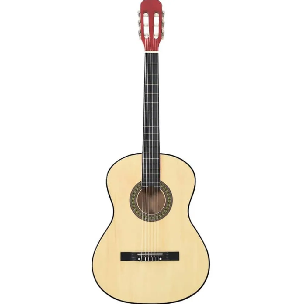 Kunst & Entertainment*vidaXL Gitaar klassiek beginner 4/4 39" lindenhout Lichtbruin