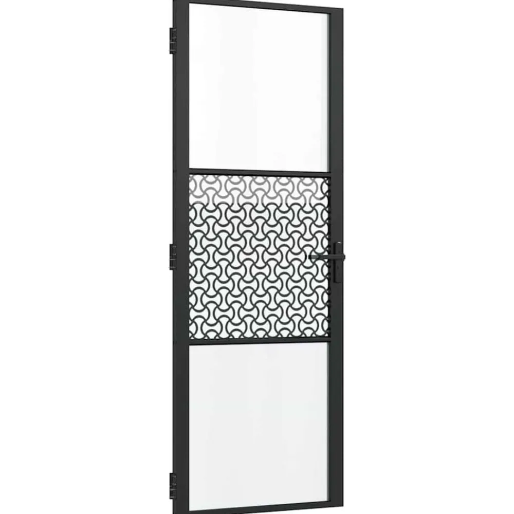 Glazen deur Fretwerk 76 x 3.5 x 201.5 cm Aluminium>vidaXL Sale