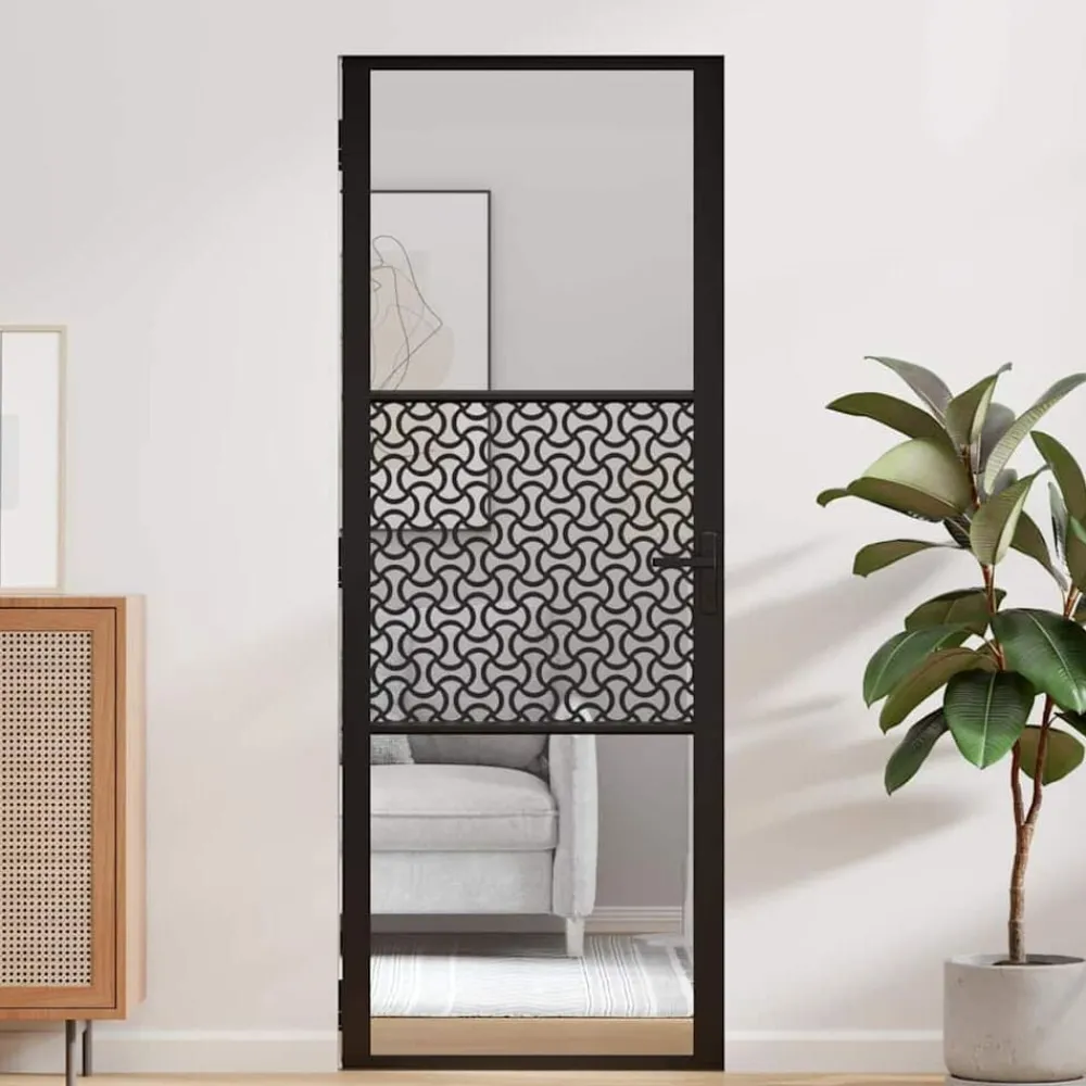 Glazen deur Fretwerk 76 x 3.5 x 201.5 cm Aluminium>vidaXL Sale