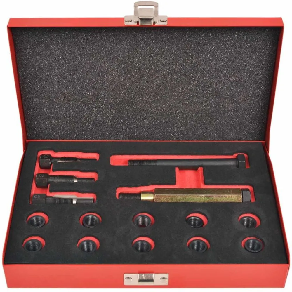 Garageuitrusting & Gereedschap*vidaXL Gloeibougie draad reparatie set M10 x 1,0 mm 15-delig