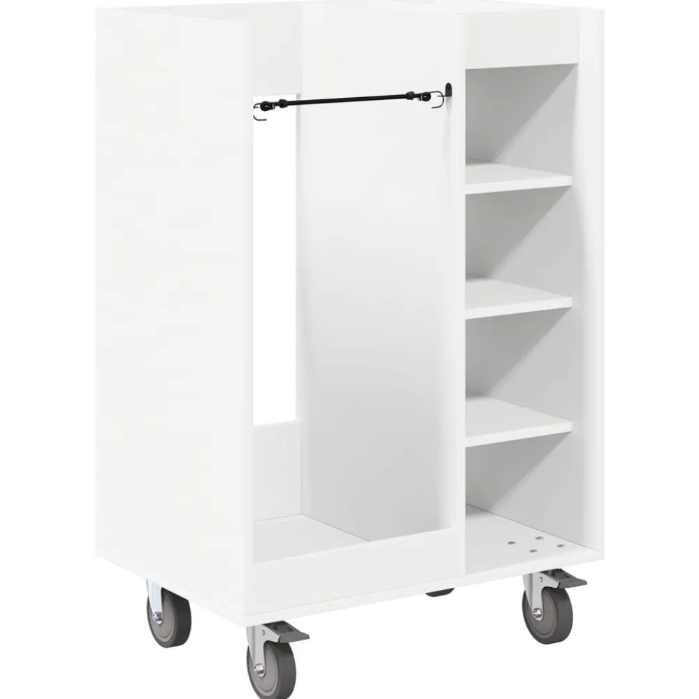 Buitensport*vidaXL Golfkast met wiel Effen 65 x 45 x 98 cm Wit